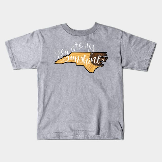 North Carolina Sunshine Kids T-Shirt by Hannah’s Hand Lettering